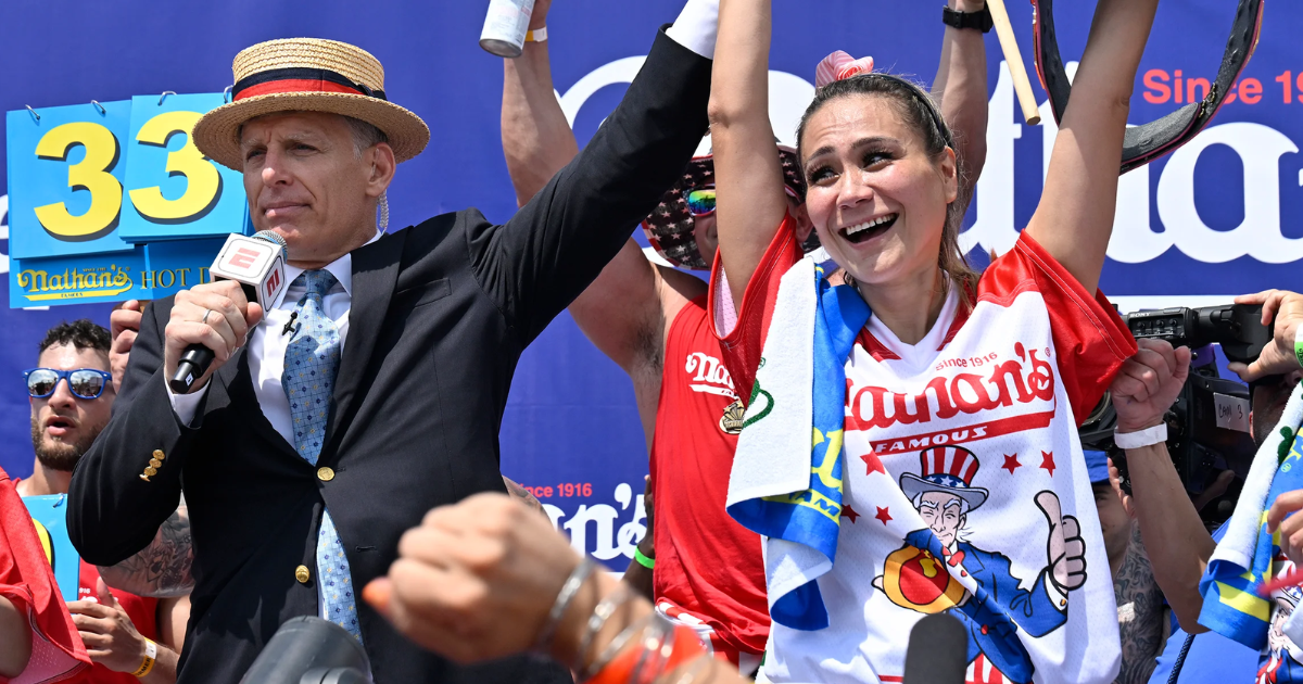 Miki Sudo wins 2025 Women's Nathan's Hot Dog Eating Contest despite struggles