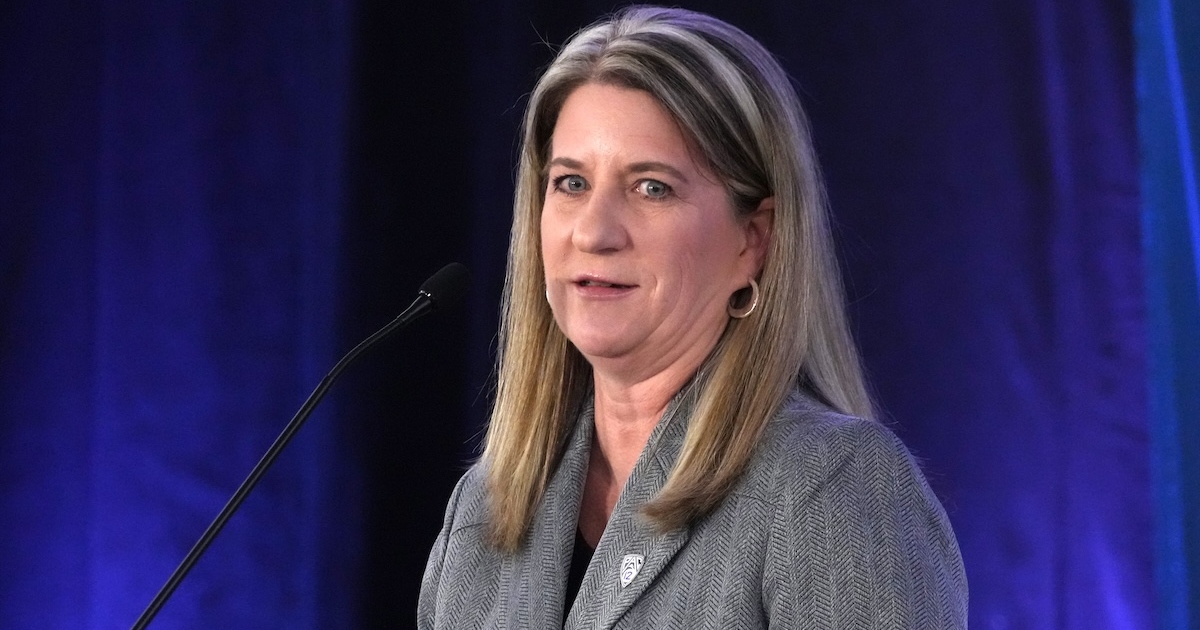 Pac-12 commissioner Teresa Gould reveals conference's stance on College Football Playoff expansion