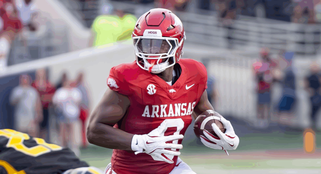 Arkansas running back Braylen Russell