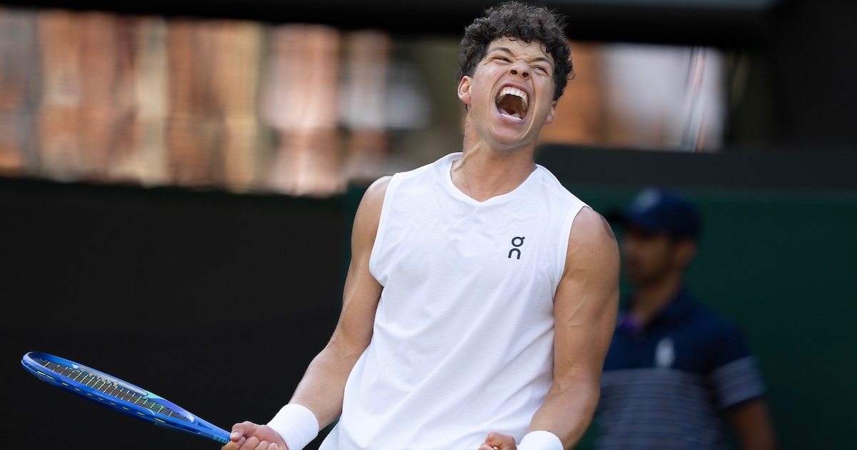 Ben Shelton laughs at 'quarterbacker' question at Wimbledon, shouts out Trinity Rodman
