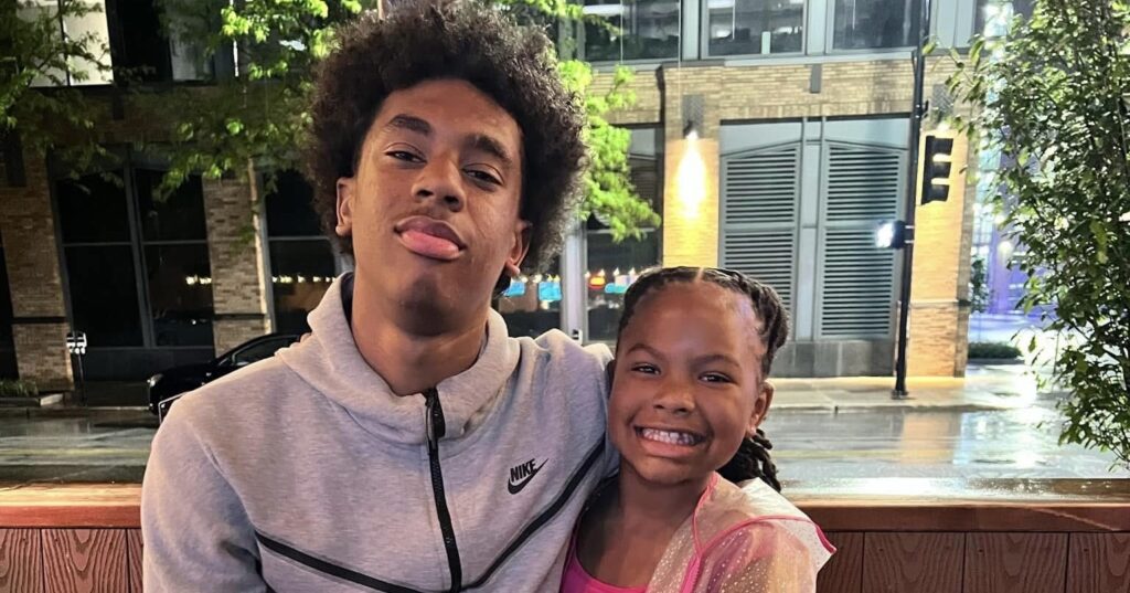 Jayden McGregory with his sister, Mariah (Photo courtesy of Marissa Townsley)