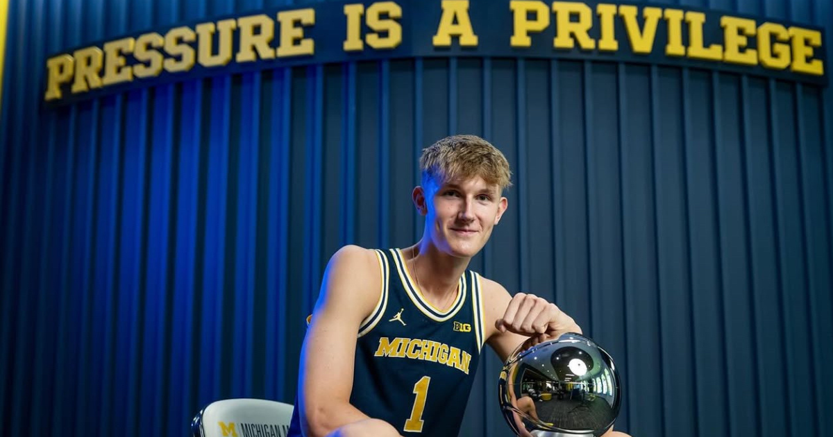 Incoming Michigan center Marcus Moller pauses basketball after cancer diagnosis