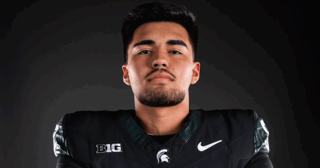 Michigan State tight end Kai Rios, who transferred in from Indiana State.