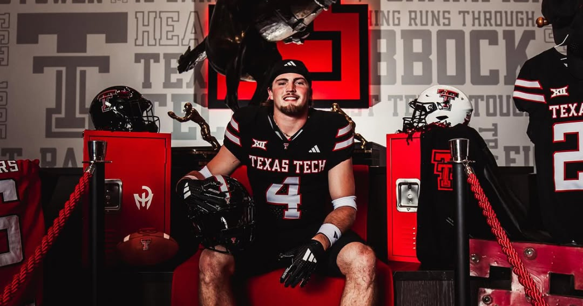 Cord Nolan loves the family culture at Texas Tech