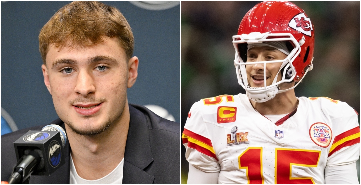 Patrick Mahomes reacts to Cooper Flagg's first NBA points in Summer League action