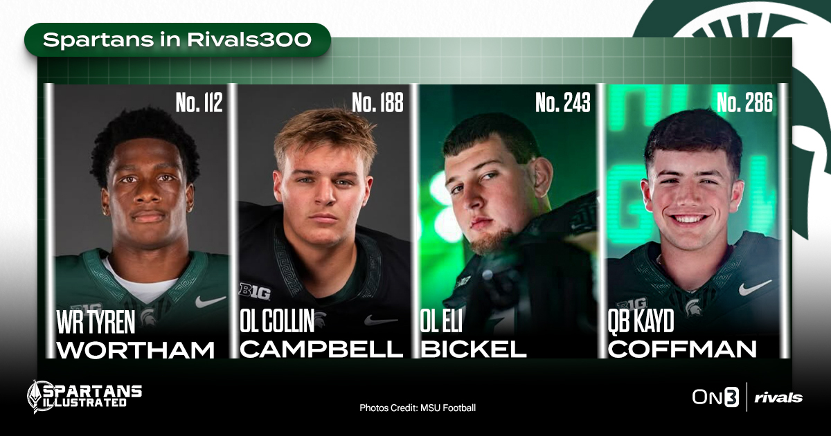 Four Michigan State 2026 commits included in Rivals300