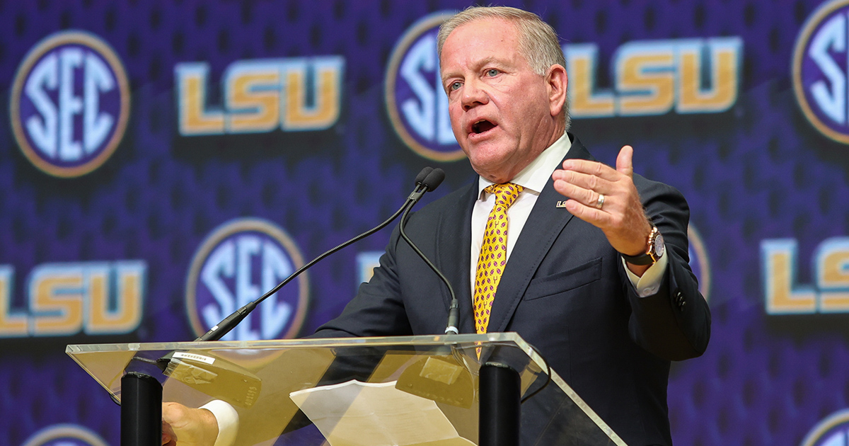 Brian Kelly raves over what Alex Atkins has brought to LSU coaching staff