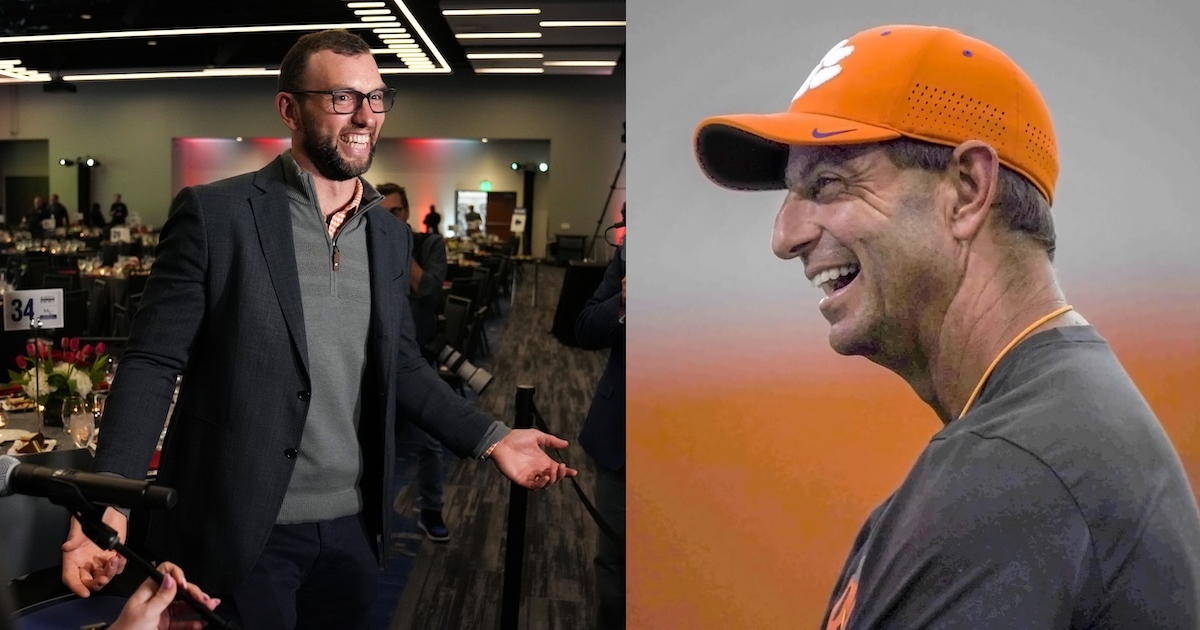 Andrew Luck jokes about Dabo Swinney becoming Stanford head coach: 'Should we give it a try?'