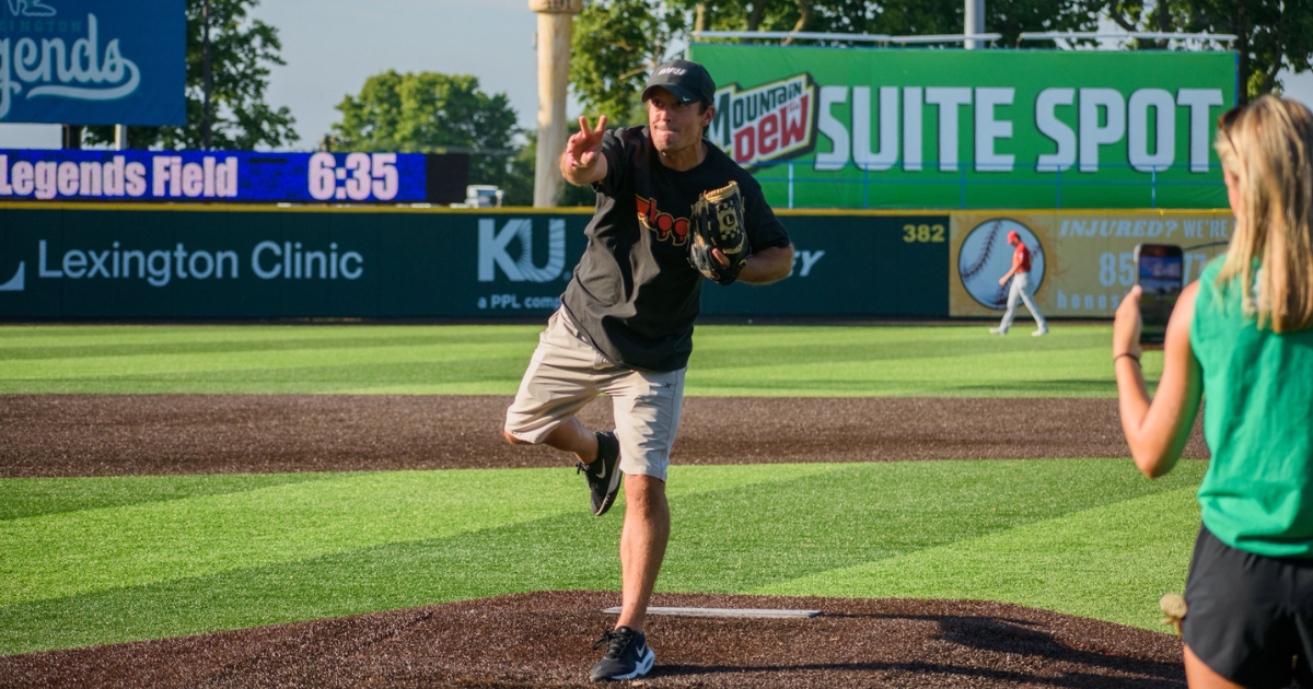 Shannon the Dude Brings the Heat (Sort Of) at Lexington Legends Game
