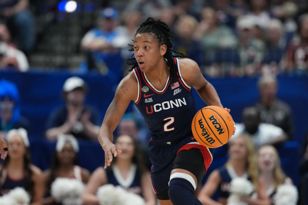 Big East All-Freshman Team selection KK Arnold during the 2025 Women's Basketball National Championship game between the UConn Huskies and the South Carolina Gamecocks.
