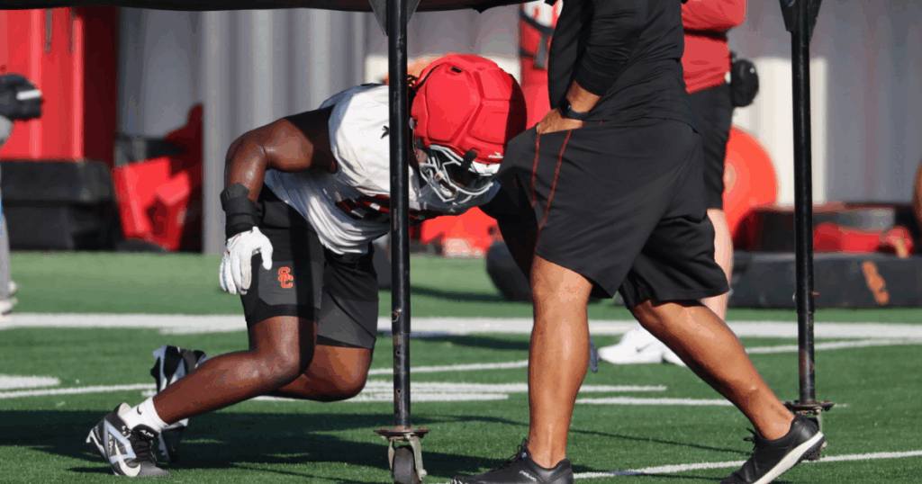 USC defensive lineman Floyd Boucard