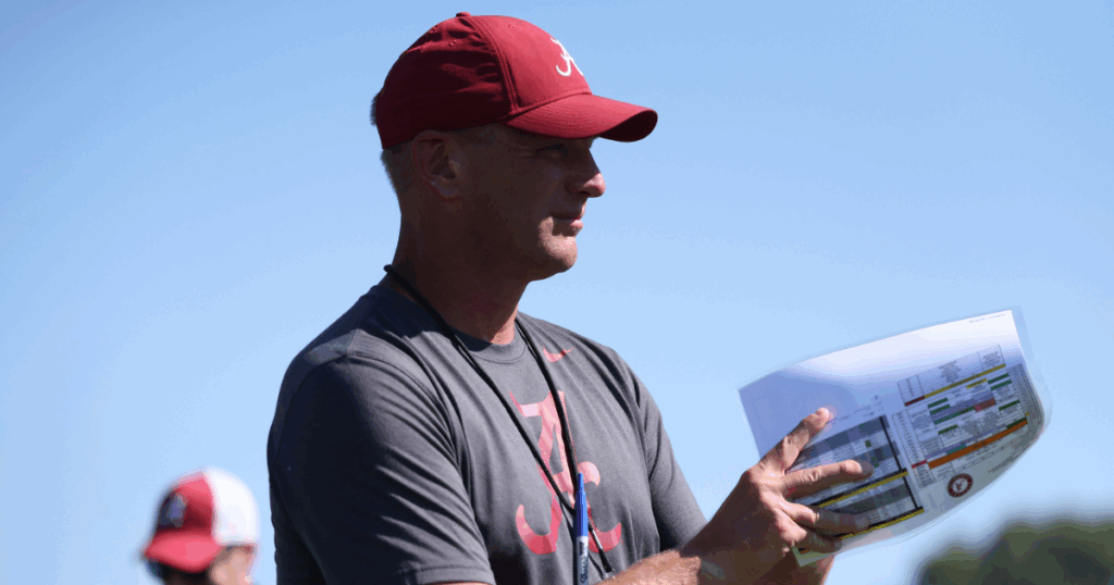Alabama coach Kalen DeBoer