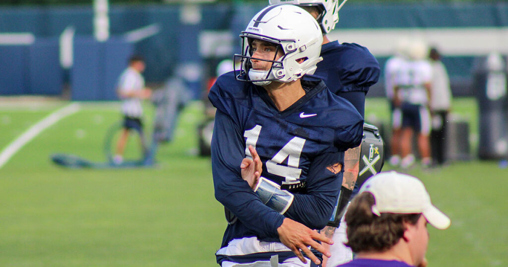 Penn State quarterback Jaxon Smolik. (Pickel/BWI)