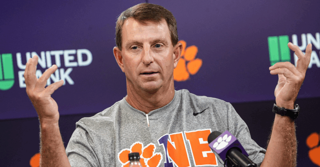 Clemson coach Dabo Swinney believes he could have the easiest job in America, if only the Jeremiah Allen standard were met.
