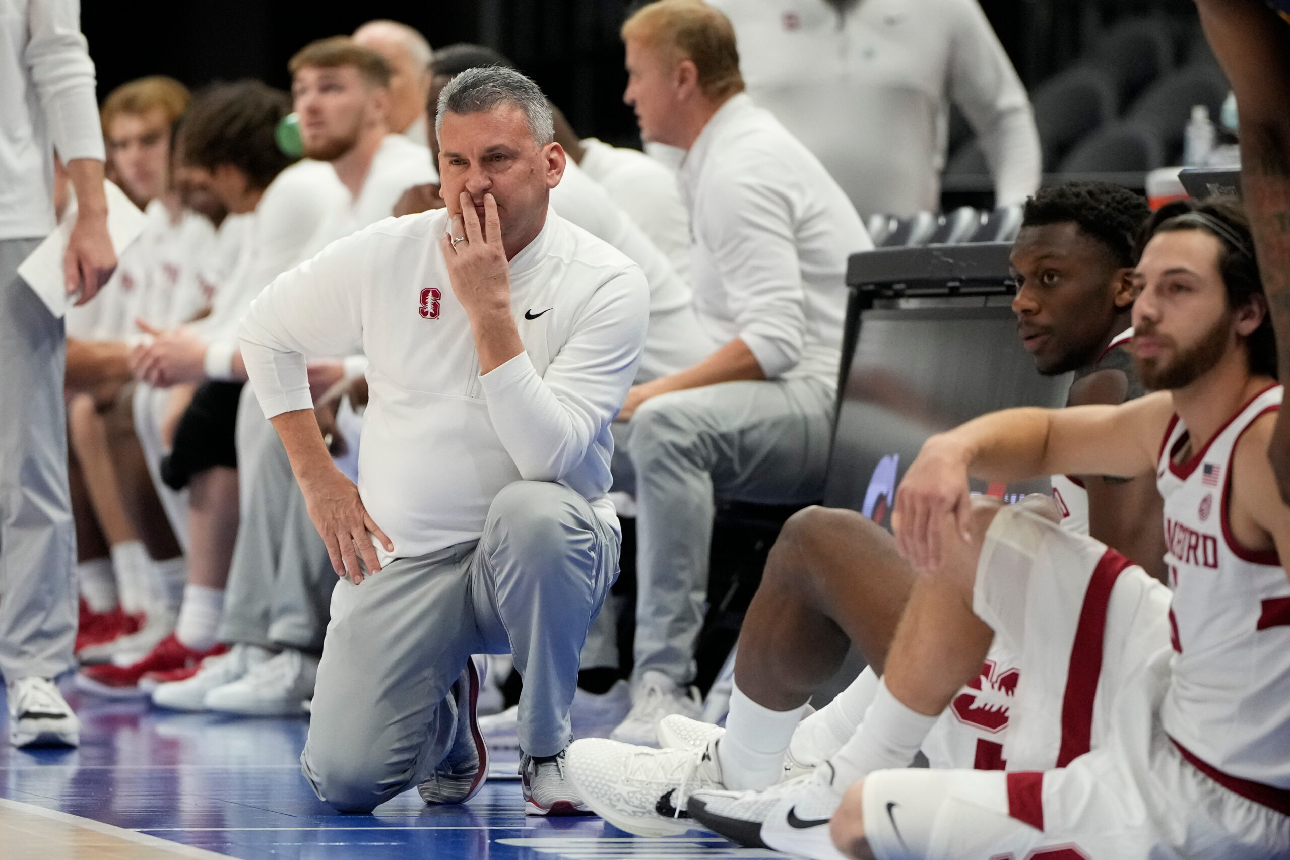 Stanford head coach Kyle Smith is getting work done on the recruiting trail 