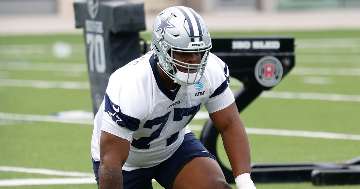 Saahdiq Charles injury update: Cowboys OL leaves preseason game vs. Rams - On3