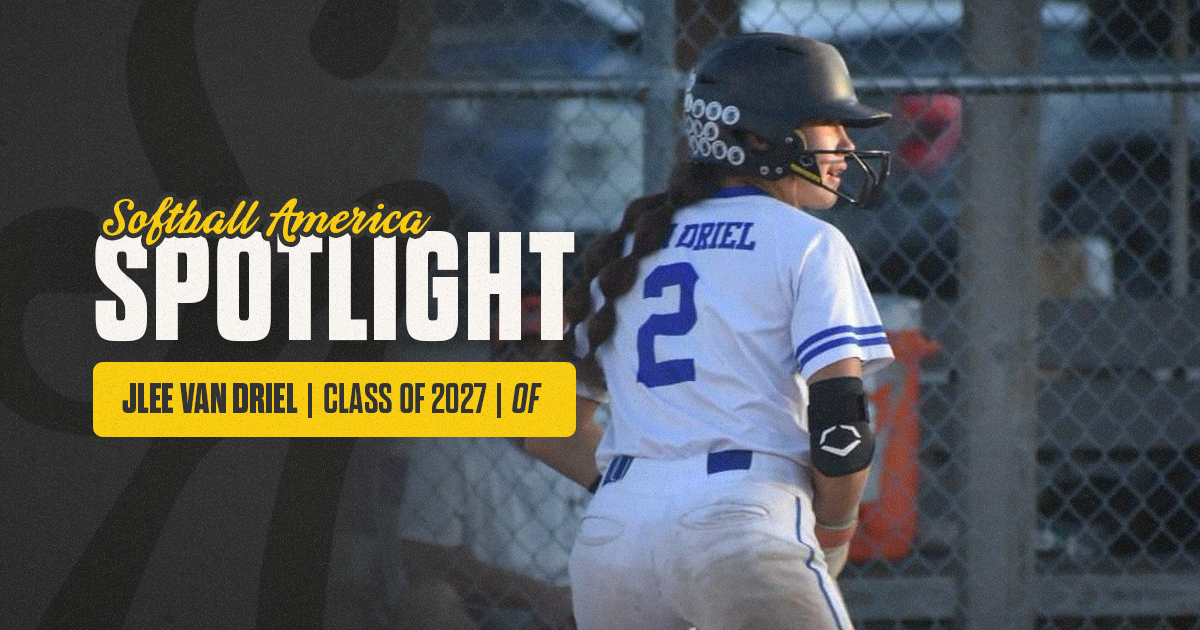 The Softball America Spotlight: 2027 JLee Van Driel