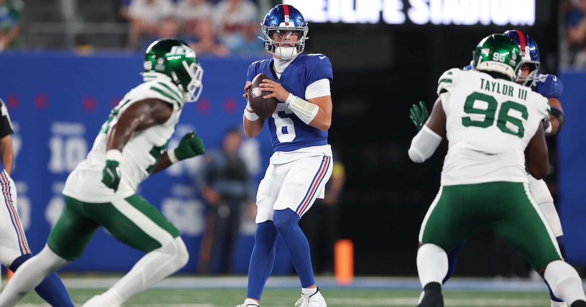 Jon Gruden shouts out Giants QB Jaxson Dart for TD pass