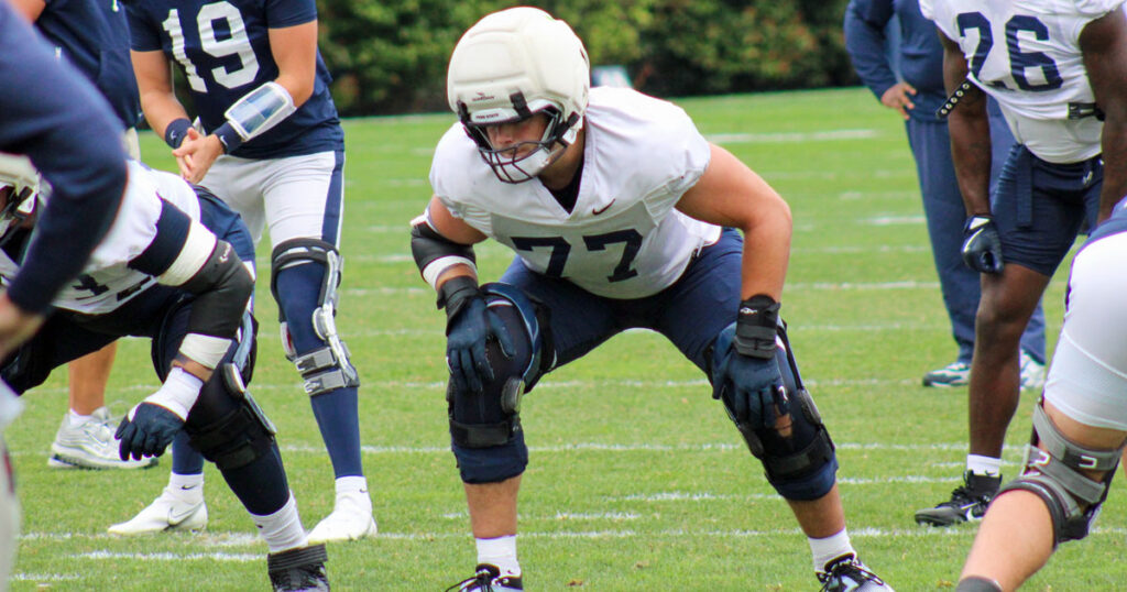 Penn State offensive lineman Owen Aliciene. (Pickel/BWI)