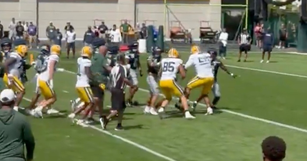 WATCH: Green Bay Packers, Seattle Seahawks erupt into massive brawl during joint practice