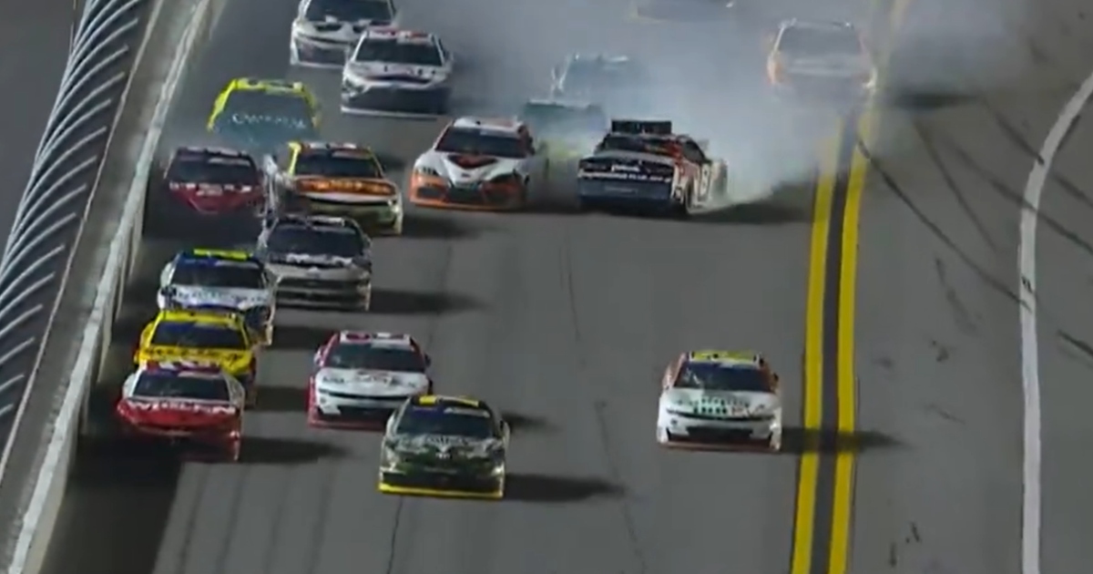 Sammy Smith irate with Jeb Burton after wreck ends Stage 2 at Daytona