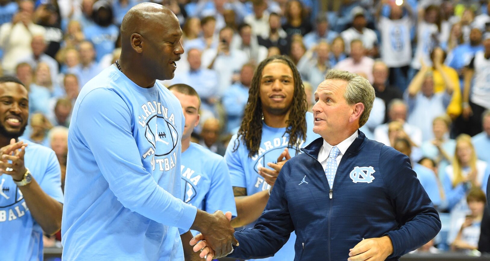 North Carolina GM Michael Lombardi opens up on Michael Jordan's impact on football program North Carolina GM Michael Lombardi opens up on Michael Jordan's impact on football program