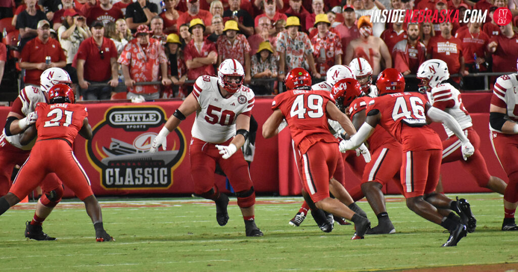 Nebraska OL Rocco Spindler (50)