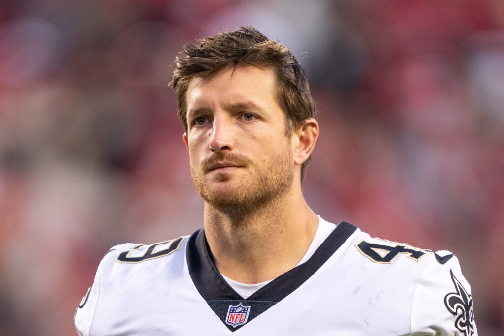 New Orleans Saints long snapper Zach Wood (49) after the game against the San Francisco 49ers at Levi's Stadium.