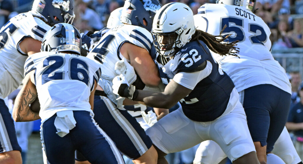 Defensive tackle Randy Adirika