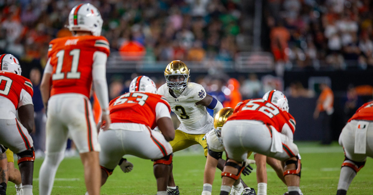 Roderick Sneed Breaking down PFF game grades for Notre Dame football defense in loss ...