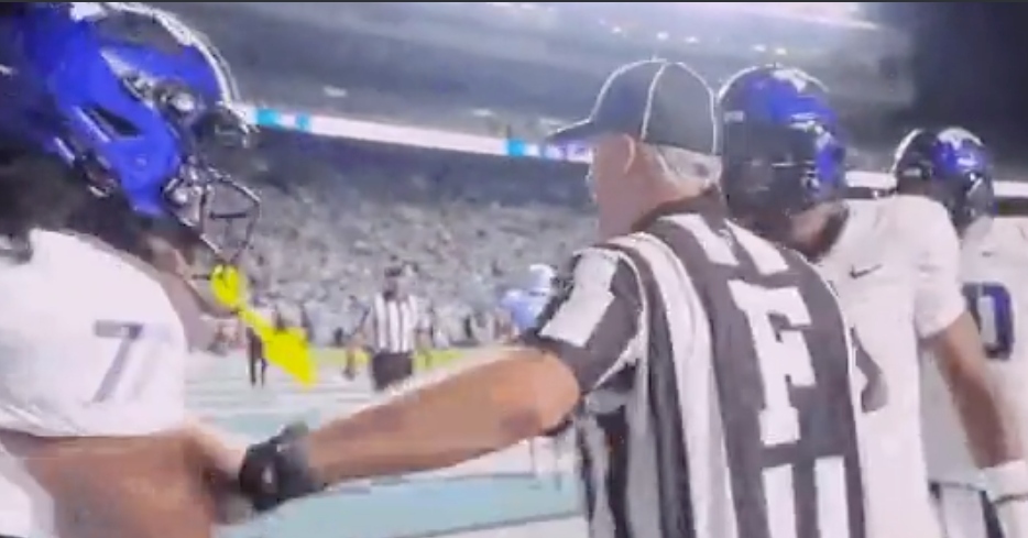 WATCH: TCU touchdown celebration oddly broken up by ref