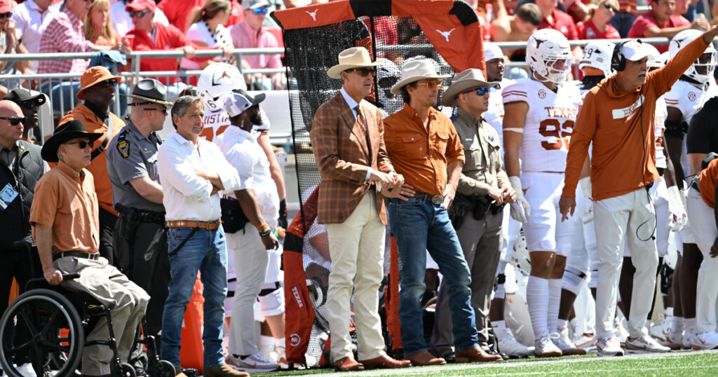 Greg Abbott, Kevin Eltife, Chris Del Conte, Matthew McConaughey
