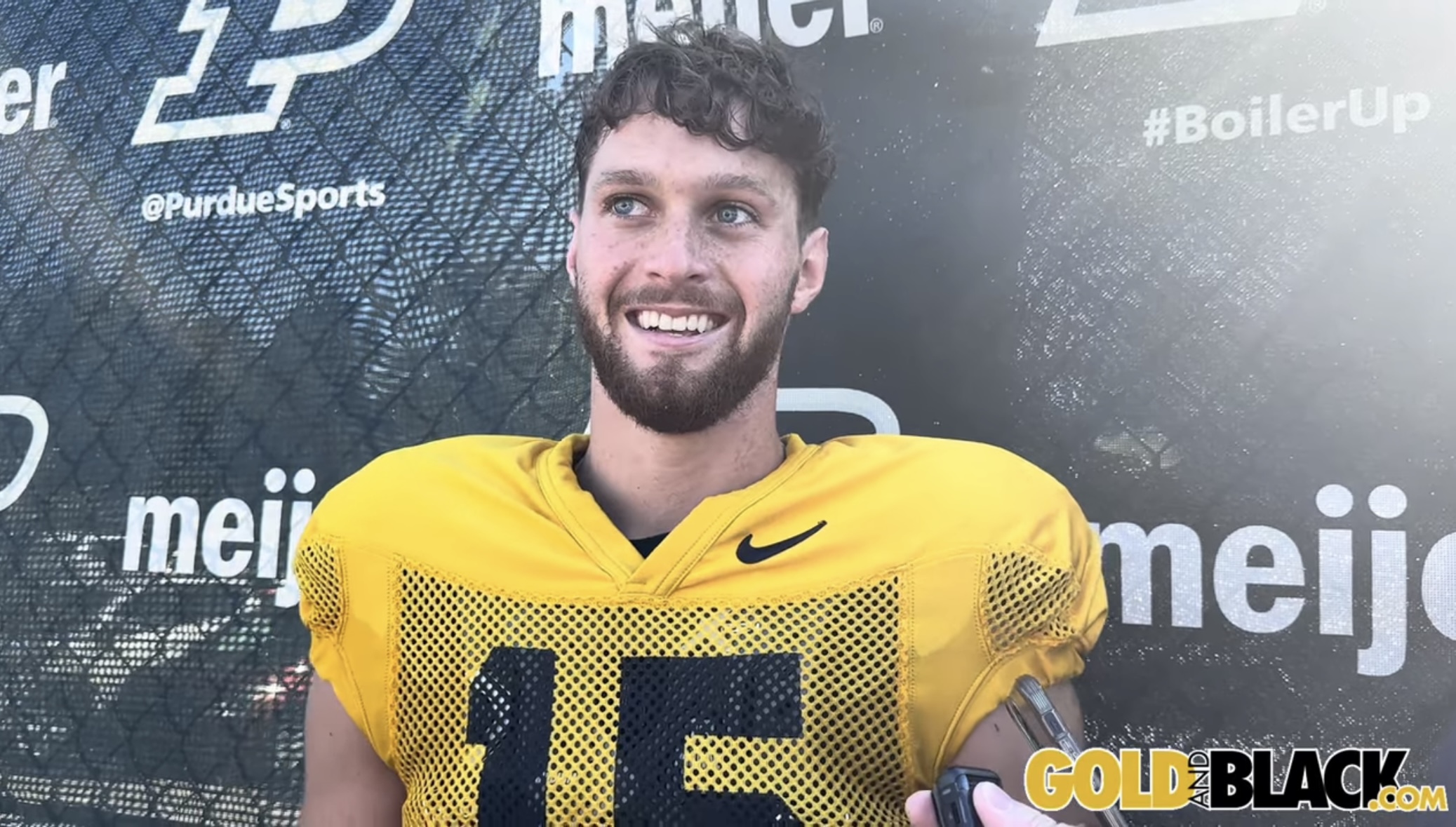 GoldandBlack.com video: Purdue QB Ryan Browne, DT Jamarrion Harkless pre-Southern Illinois