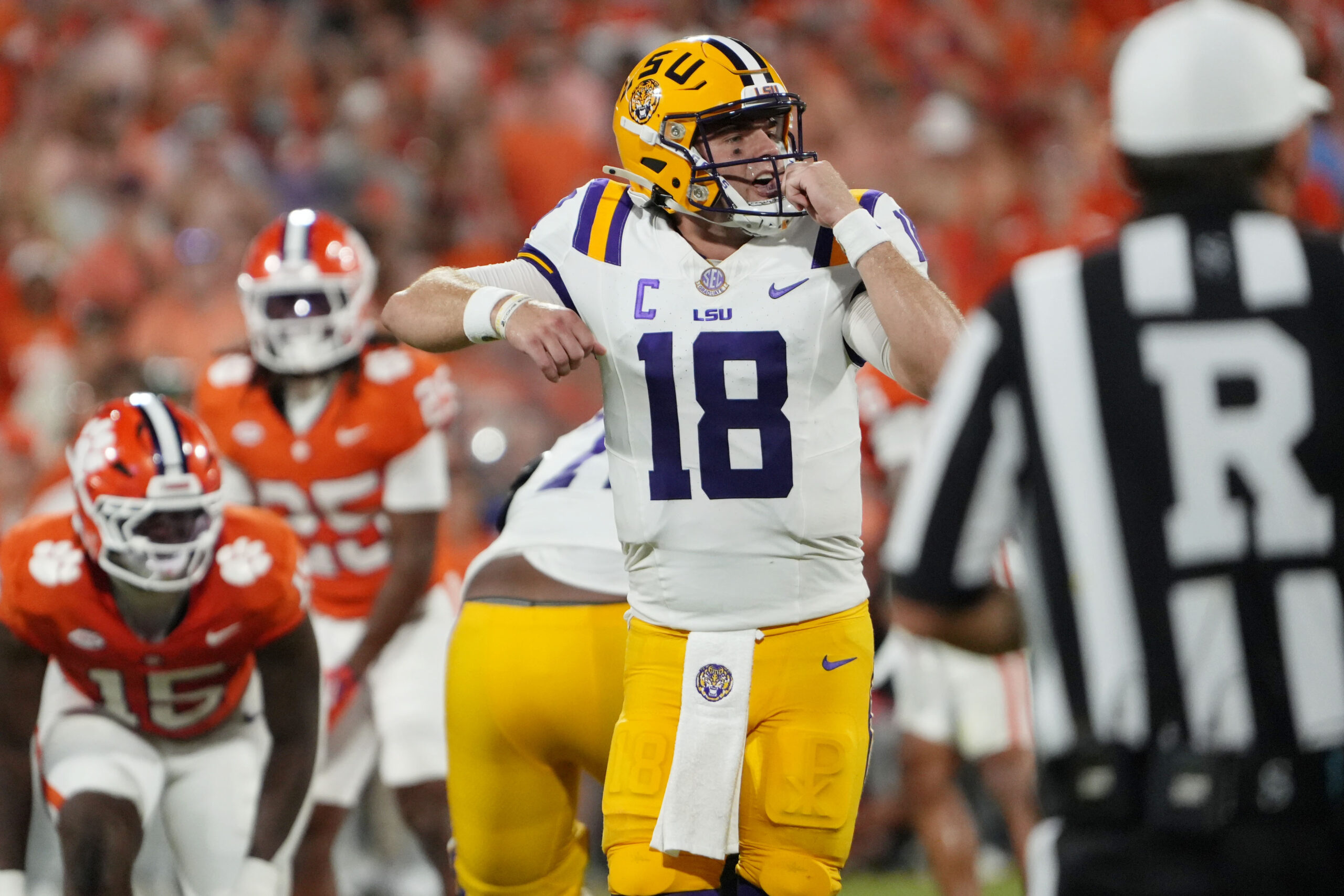 LSU QB nombró a Walter Camp Componente ofensivo de la semana