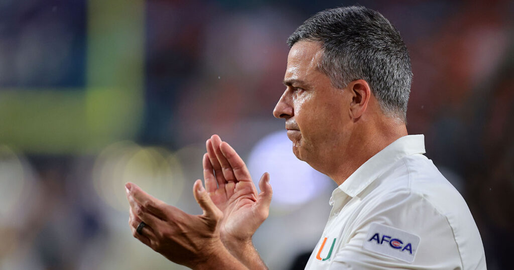 Miami coach Mario Cristobal