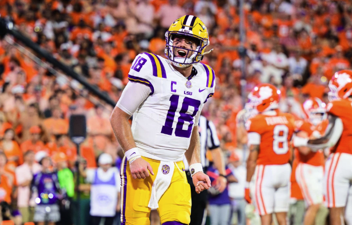 LSU QB Garrett Nussmeier is the Heisman frontrunner (Photo: Ella Hall/LSU Football)