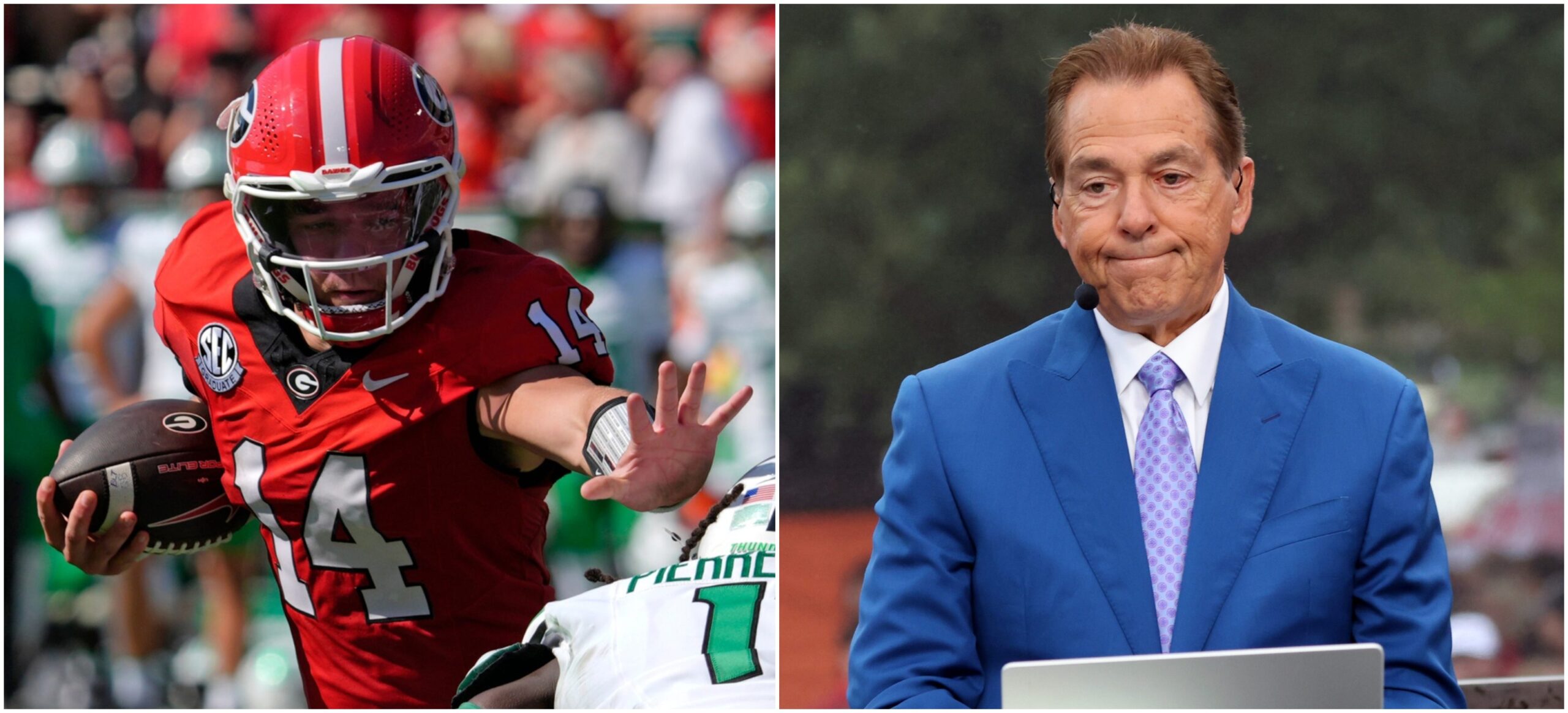Nick Saban offers his biggest concern about Gunner Stockton: 'He gives up  on plays a little bit' - On3