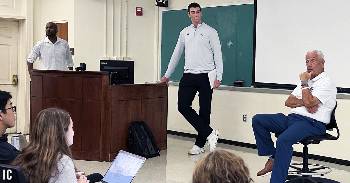 Roy Williams Holds Court at UNC Class in Dadgum Quintessential Form