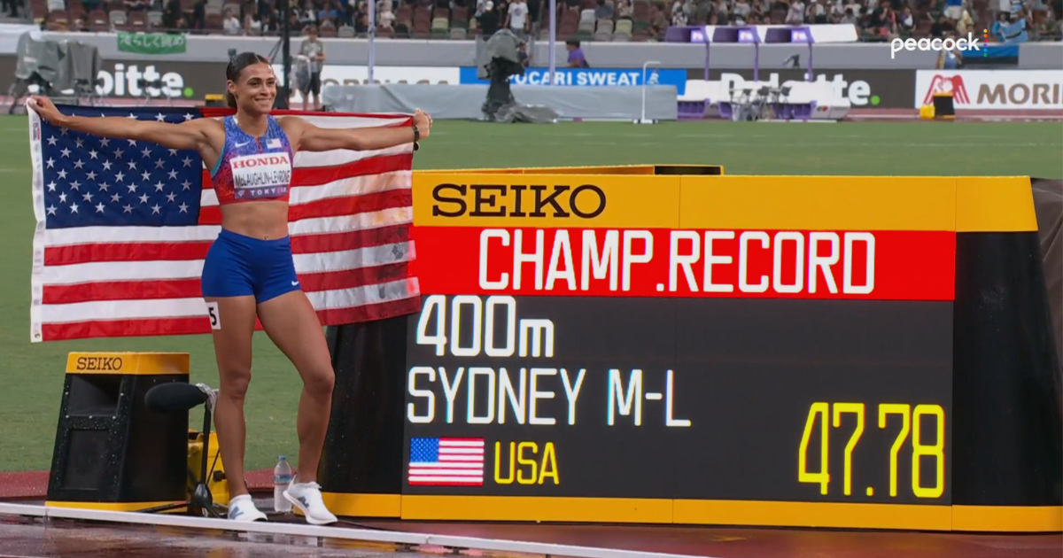 Sydney McLaughlin-Levrone is a world champion, records 2nd-fastest time ever in 400m