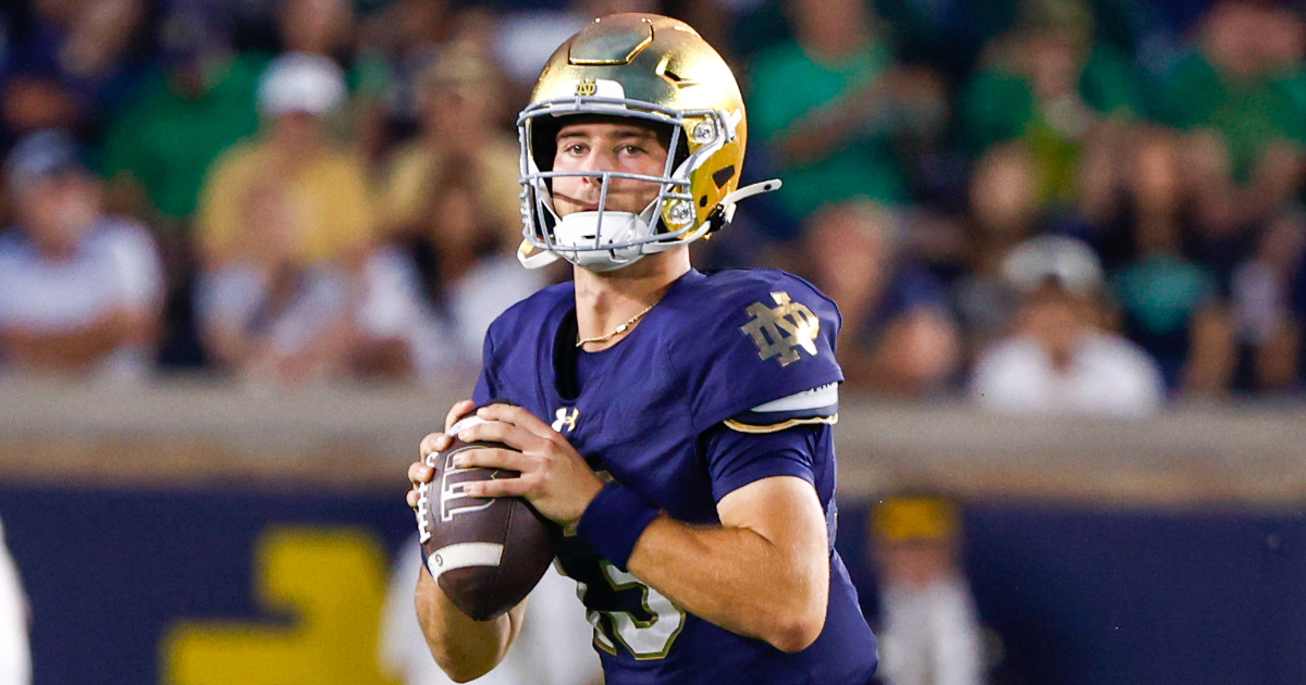 'He's going to be a first-round pick': Notre Dame QB CJ Carr gaining national buzz