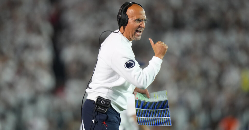 Penn State head coach James Franklin (Credit: James Lang-Imagn Images)