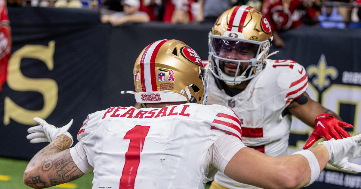 Jauan Jennings, Ricky Pearsall injury update: 49ers WRs leave game after hard hits on important catches