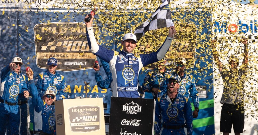 Chase Elliott Kansas NASCAR win