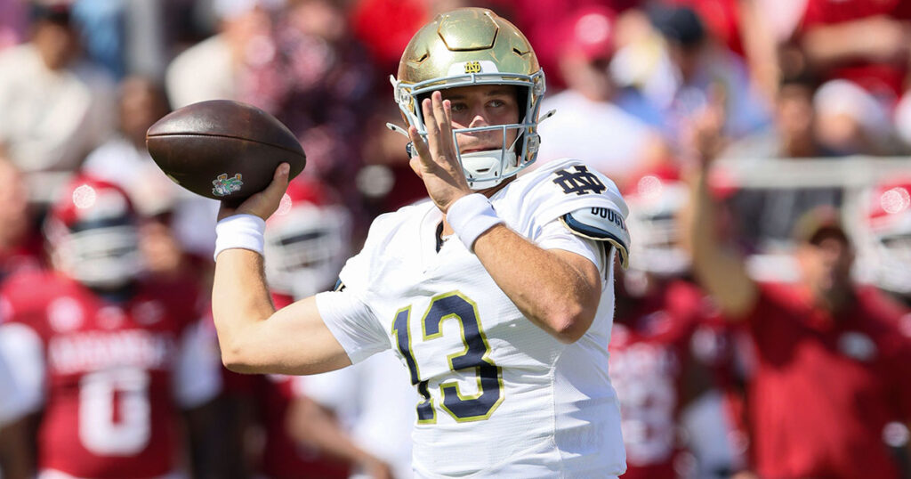 Notre Dame QB CJ Carr