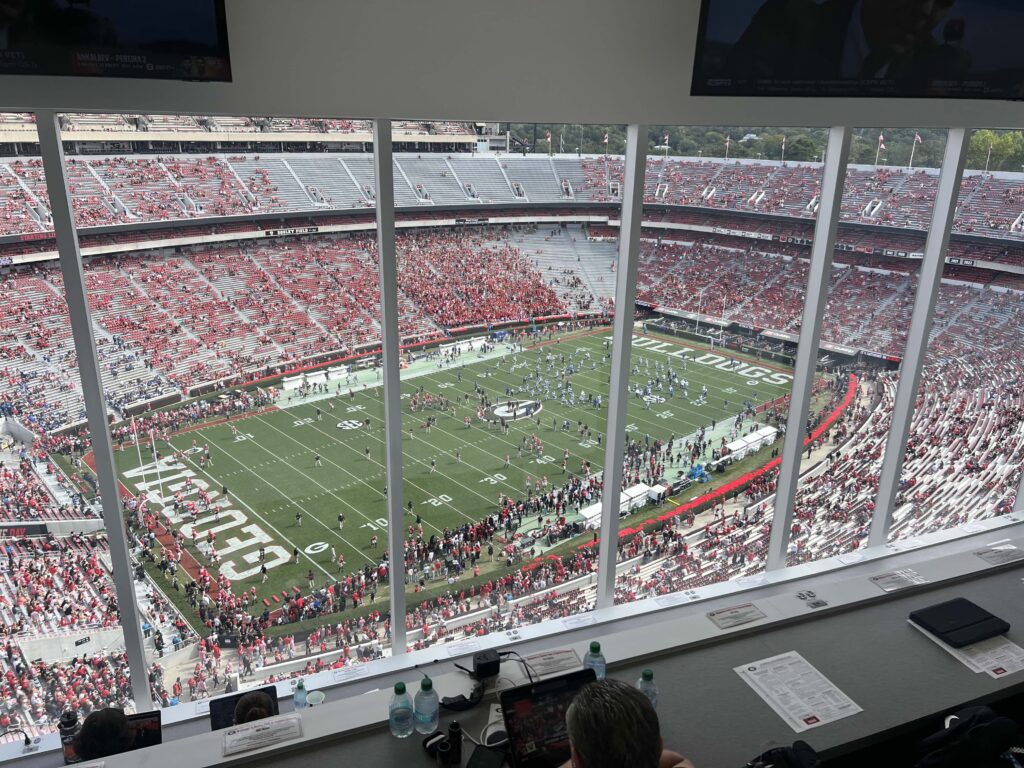 Georgia pressbox