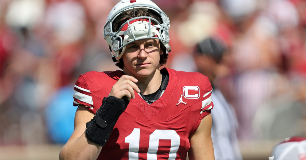 OU quarterback John Mateer says his hand is continuing to heal properly