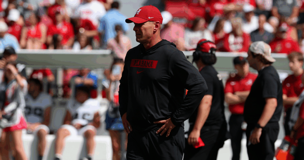 Alabama coach Kalen DeBoer