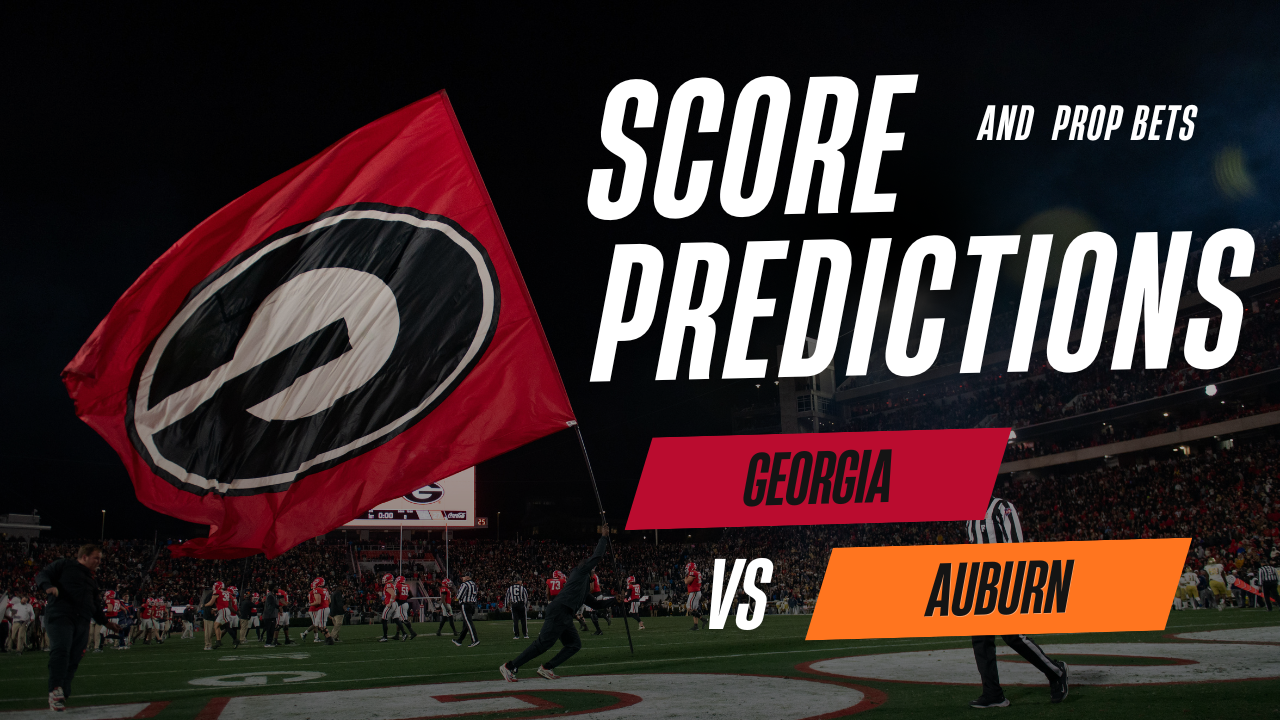 Georgia vs. Auburn score predictions and prop bets