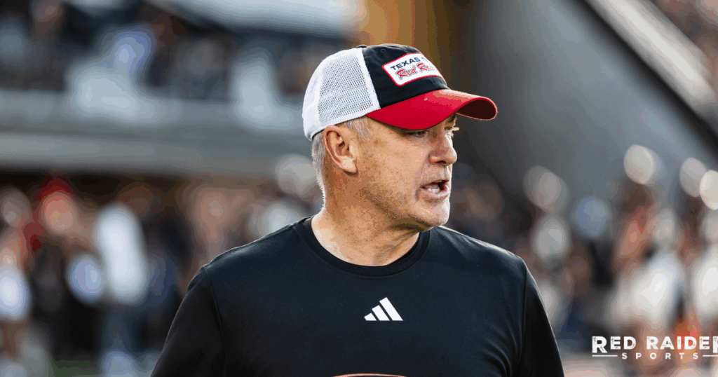 Texas Tech head coach Joey McGuire