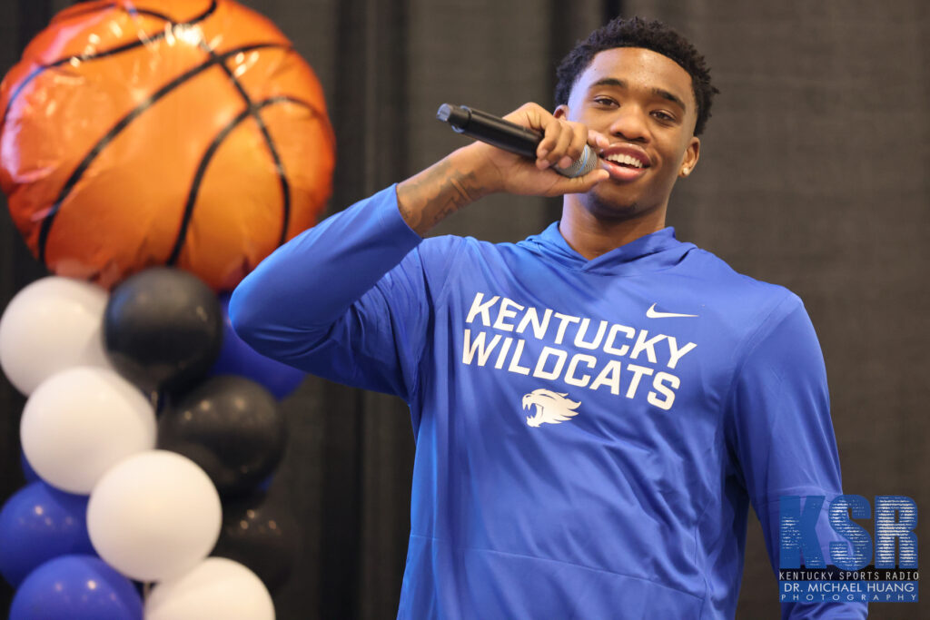 Brandon Garrison addresses fans at BBN United Fan Fest - Dr. Micheal Huang, Kentucky Sports Radio